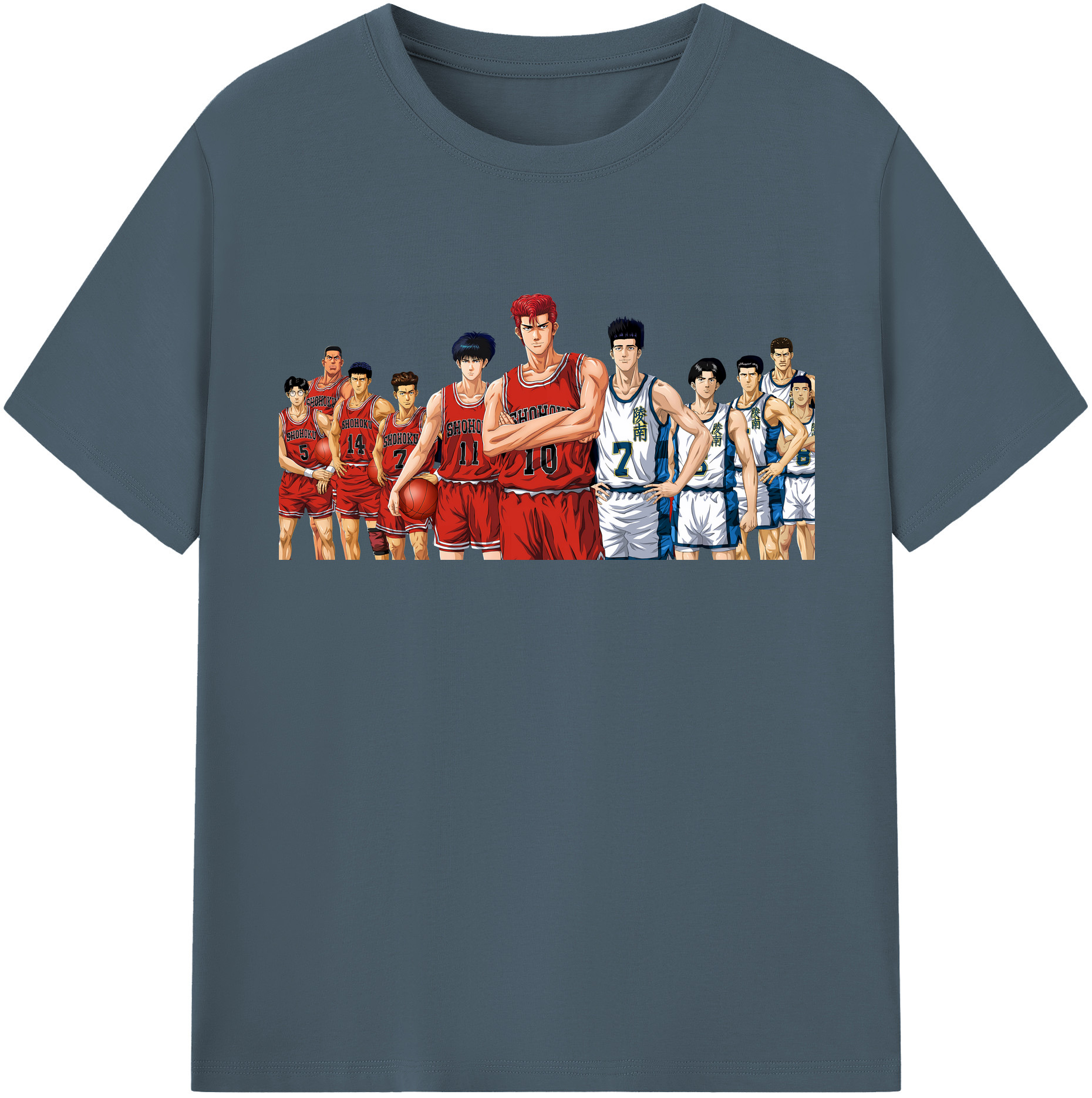 （画像用） SLAM DUNK／スラムダンク 綿100％半袖Tシャツ（フロントプリント）